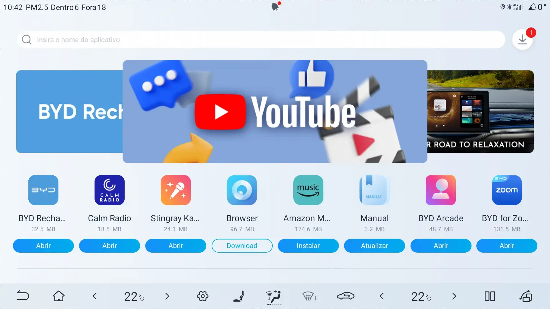 BYD Central Multimedia no Youtube